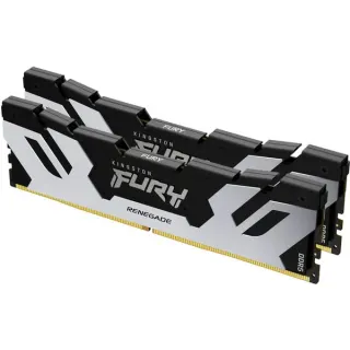 Kingston FURY DIMM 48 GB DDR5-8000 (2x 24 GB) Dual-Kit, Arbeitsspeicher (silber/schwarz, KF580C38RSK2-48, Renegade, INTEL XMP)