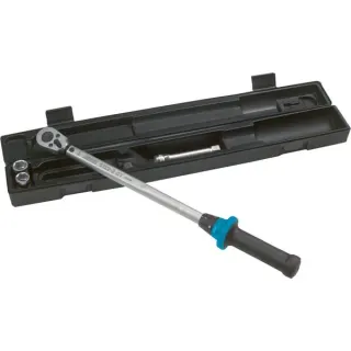 Hazet Drehmoment-Werkzeugsortiment 5122-2CT/5, Drehmomentschlüssel (silber/schwarz, inkl. 2 Stecknüsse)