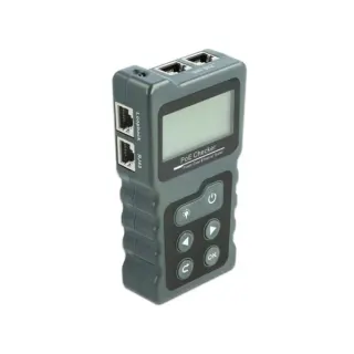 DeLOCK LCD Kabeltester RJ45 / PoE / DC (grau)