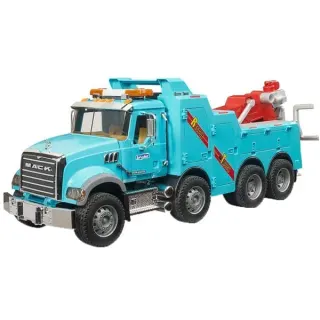 bruder 02831 MACK Granite Berge- und Abschlepp-LKW mit Licht- + Sound-Modul, Modellfahrzeug