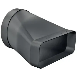 Bosch Home Adapterstück HEZ9VDSI0, Ø 150mm, Rohr (schwarz, rund>flach, männlich)