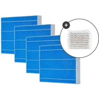 Meaco Verdunstungsfilter für Armin 300, 4er-Pack + Silvertex (4 Stück, inkl. Wassersterilisationspad)
