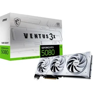 MSI GeForce RTX 5080 VENTUS 3X OC WHITE, Grafikkarte (DLSS 5, 3x DisplayPort, 1x HDMI 2.1)