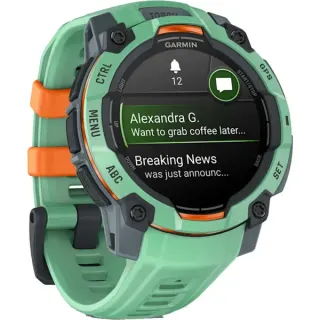 Garmin Instinct 3 - 45 mm, AMOLED, Smartwatch (Twilight/Neo Tropic, Silikon-Armband)