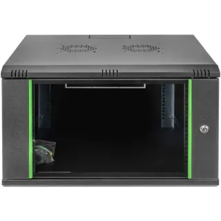 Digitus Wandgehäuse Dynamic Basic Serie - 600x600 mm (BxT), IT-Schrank (schwarz, 7 Höheneinheiten)