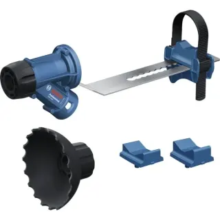 Bosch Professional Staubabsaugung GDE max Professional, Staubsauger-Aufsatz (blau, mit Adapter für Stockerplatten)