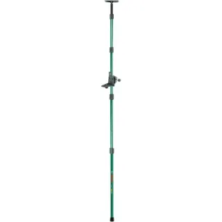 Bosch Heimwerken & Garten Teleskopstange TP 320, Halterung (schwarz/grün, für alle Nivelliergeräte mit 1/4"-Gewinde)