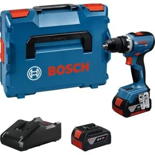 Bosch Professional Akku-Bohrschrauber GSR 18V-65 Professional, 18Volt (blau, 2x Li-Ion Akku 5,0Ah, in L-BOXX)
