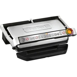 Tefal OptiGrill XL GC724D, Kontaktgrill (edelstahl (gebürstet)/schwarz, 2.000 Watt)
