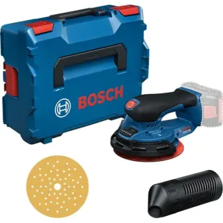 Bosch Professional Akku-Exzenterschleifer GEX 18V-150-3 Professional solo, 18Volt (blau, ohne Akku und Ladegerät, in L-BOXX)