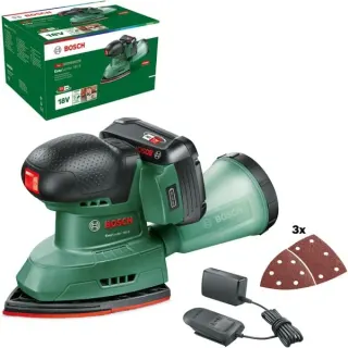 Bosch Heimwerken & Garten Akku-Multischleifer EasySander 18V-8 Set (grün, Li-Ionen Akku 2,0Ah, POWER FOR ALL ALLIANCE)