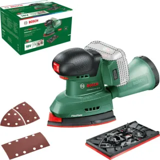 Bosch Heimwerken & Garten Akku-Multischleifer UniversalSander 18V-10 (grün, ohne Akku und Ladegerät, POWER FOR ALL ALLIANCE)
