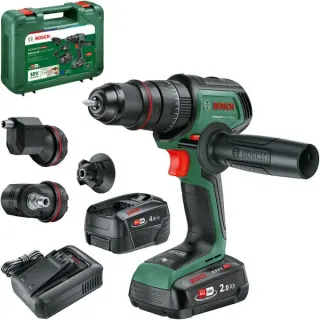 Bosch Heimwerken & Garten Akku-Schlagbohrschrauber AdvancedImpact 18V-80 QuickSnap (grün, 2x Li-Ionen Akku 2,0Ah + 4,0Ah, Koffer, POWER FOR ALL ALLIANCE)