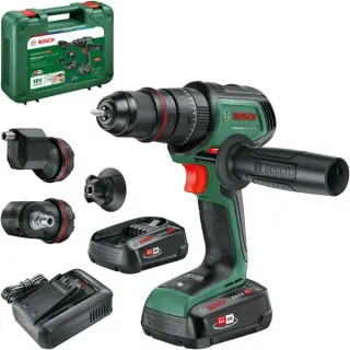 Bosch Heimwerken & Garten Akku-Schlagbohrschrauber AdvancedImpact 18V-80 QuickSnap (grün, 2x Li-Ionen Akku 2,5Ah, Koffer, POWER FOR ALL ALLIANCE)