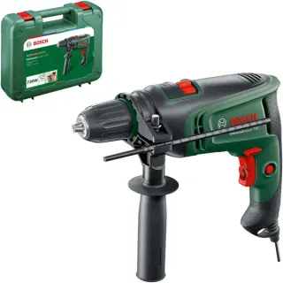 Bosch Heimwerken & Garten Schlagbohrmaschine UniversalImpact 730 (grün, 730 Watt, Koffer)