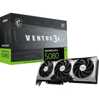MSI GeForce RTX 5080 VENTUS 3X OC, Grafikkarte (DLSS 5, 3x DisplayPort, 1x HDMI 2.1)