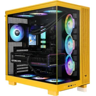 Thermaltake View 380 XL TG ARGB Bumblebee, Tower-Gehäuse (dunkelgelb, Tempered Glass x 2)