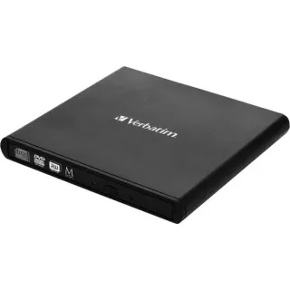 Verbatim External Slimline CD/DVD Writer, externer DVD-Brenner (schwarz)