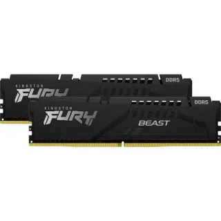 Kingston FURY DIMM 32 GB DDR5-5600 (2x 16 GB) Dual-Kit, Arbeitsspeicher (schwarz, KF556C40BBK2-32, FURY Beast, INTEL XMP)