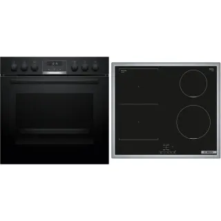 Bosch HND616LS68 Serie 6, Herdset (schwarz/edelstahl)