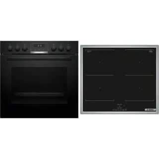 Bosch HND617LS67 Serie 6, Herdset (schwarz/edelstahl)