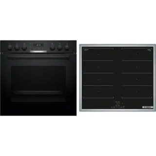 Bosch HND619LS67 Serie 6, Herdset (schwarz/edelstahl)