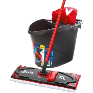 Vileda Wischer ULTRAMAX XL Universal Box, Bodenwischer (schwarz/rot)