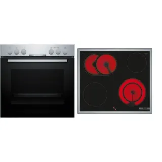 Bosch HND211CS63 Serie 2, Herdset (schwarz/edelstahl)