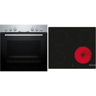 Bosch HND210CS63 Serie 2, Herdset (schwarz/edelstahl)