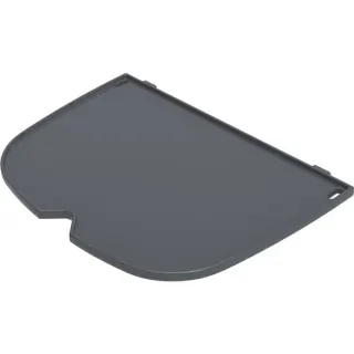 Weber Einseitige Grillplatte, Plancha für Q 2000N-Serie ab 2025 (schwarz, ersetzt den halben Grillrost)