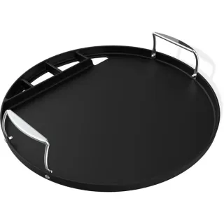 Weber Full Size Grillplatte, Plancha für Holzkohlegrills Ø 57cm (schwarz)