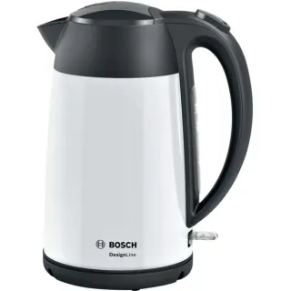 Bosch Home Wasserkocher DesignLine TWK3P421 (weiß/schwarz, 1,7 Liter)