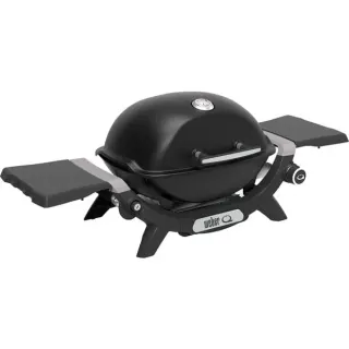 Weber Gasgrill Q 1200N (schwarz, 2,93 kW, mit Seitentischen)