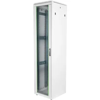 Digitus Netzwerkschrank Unique Serie - 600x600 mm (BxT), IT-Schrank (hellgrau, 47 Höheneinheiten)