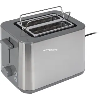 Braun Toaster PurShine HT 1510 GY (edelstahl/grau, 900 Watt, für 2 Scheiben Toast)