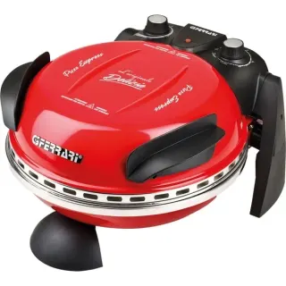 G3 Ferrari Delizia Pizzaofen G10006 (rot, 1.200 Watt, für Pizza Ø 31cm)