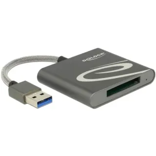 DeLOCK USB 3.0 Card Reader XQD 2.0, Kartenleser (anthrazit)