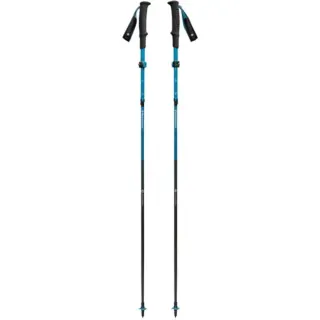 Black Diamond Trekkingstöcke Distance Carbon FLZ, Fitnessgerät (anthrazit/blau, 1 Paar, 125-140 cm)