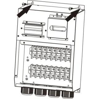 BlueWalker PowerWalker Wartungs-Bypassschalter Terminal block 3/3 MBS 30K (für Wandmontage)