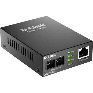 D-Link Gigabit Ethernet DMC-G10SC/E, Konverter (schwarz, 1000 Mbit/s (RJ-45) > 1000 Mbit/s SX Singlemode (SC-Duplex))