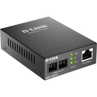 D-Link Gigabit Ethernet Konverter DMC-G02SC/E (schwarz, 1000 Mbit/s (RJ-45) > 1000 Mbit/s SX Multimode (SC-Duplex))