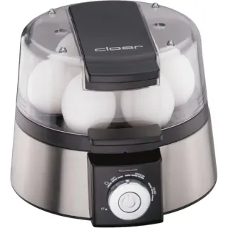 Cloer Eierkocher 6070 (edelstahl/schwarz, 435 Watt, für 7 Eier oder 3 pochierte Eier)