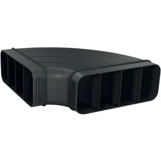 Neff 90° Flachkanalbogen Z861SB1, Rohr (schwarz, horizontal, männlich)