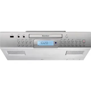 Karcher RA 2050, Kompaktanlage (silber, Küchenradio zur Unterbaumontage, CD/MP3-Player, USB)
