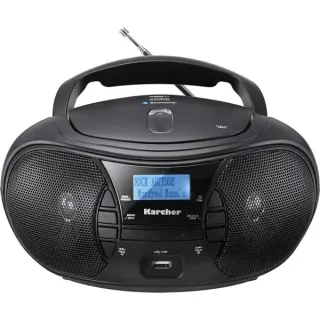 Karcher RR 5028D, Radio (schwarz, CD/MP3-Player, UKW/DAB+, Bluetooth, USB, AUX)