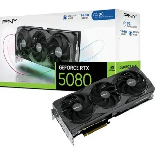 PNY GeForce RTX 5080 OC, Grafikkarte (DLSS 5, 3x DisplayPort, 1x HDMI 2.1)