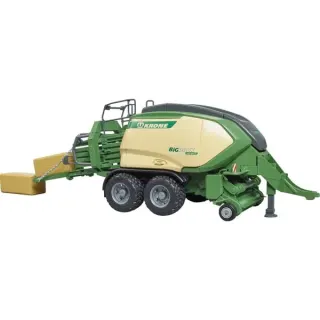 bruder 02033 Krone Big Pack 1290HDP VC, Modellfahrzeug (grün, mit 2 Quaderballen)