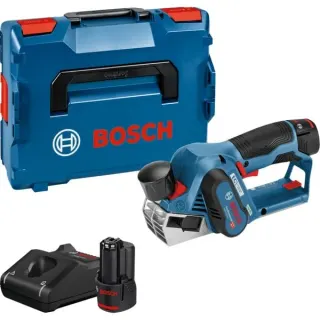 Bosch Professional Akku-Hobel GHO 12V-20 Professional, 12Volt, Elektrohobel (blau/schwarz, 2x Li-Ionen Akku 3,0Ah)