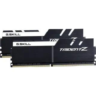 G.Skill DIMM 32 GB DDR4-3200 (2x 16 GB) Dual-Kit, Arbeitsspeicher (schwarz/weiß, F4-3200C16D-32GTZKW, Trident Z, INTEL XMP)