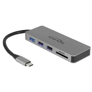 DeLOCK USB-C Dockingstation (grau, HDMI, Power Delivery)